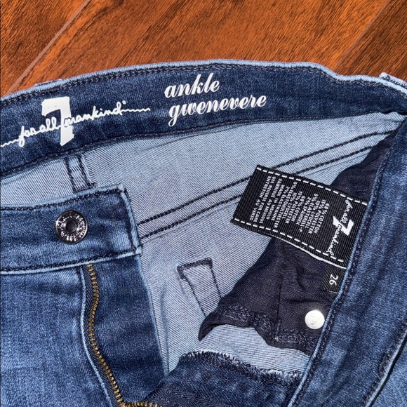 7 For All Mankind Indigo Skinny Jeans - Picture 3 of 6